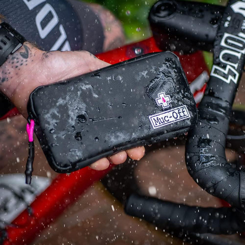 Muc-Off Rainproof Essentials Case, Black Bike Pouch for Storing Phone and Bike Tools, Cycling Accessories