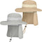 IYEBRAO 2 Pack Men's UV Protection Sun Hat, Foldable Mesh Boonie Cap with Neck Flap for Fishing and Hiking