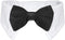 Dog Bow Tie, KOOLMOX Adjustable Black Pet Tuxedo Collar with White Bow Tie for Medium Large Dogs