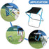 FRCOLOR Portable Small Folding Stool Lightweight Multi-Function Camping Stool Compact Outdoor Folding Chair for Fishing