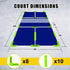 Set SunNordic Pickleball Court Marker Kit - Official Size Lines with Drawstring Bag, Create Your Own Court