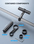 Lamicall Bike Handlebar Extender - Aluminum Alloy 4" Long Extension for Bicycle & Motorcycle, Fits 0.875" to 1.34"