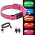 BSEEN Light Up Dog Collars - Adjustable Reflective LED Dog Collar, Rechargeable Camping Gear for Small Medium Large