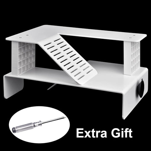WEAVERBIRD Turtle Basking Platform, Double Decker Aquarium Sink Wharf, Climbing Shelf Turtle Tank Dock Floating Decor