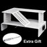 WEAVERBIRD Turtle Basking Platform, Double Decker Aquarium Sink Wharf, Climbing Shelf Turtle Tank Dock Floating Decor