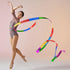 3 78.7 Inch Pcs Dance Ribbons Gymnastics Ribbon for Twirling Ribbon Dancer Wand for Kids Rhythmic Kids Outdoor Play