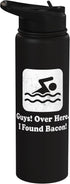 Funny Swimming Pool Lover Swimmers Swim Humor Tee Swimming Joke Tee Guys Over Here I Found Bacon Swimmer Swim Stainless