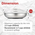 18/8 Stainless Steel Cat Bowls, Human Grade, Whisker Friendly, Pack of 1