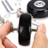 OwnMy 50mm x 18mm Set of 4 Luggage Suitcase Replacement Wheels, Rubber Swivel Caster