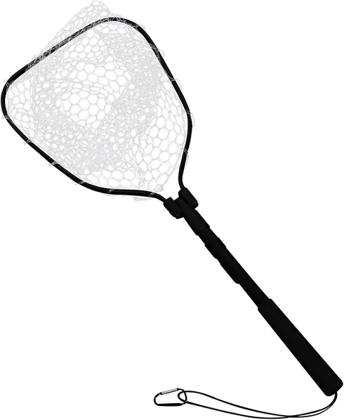minkissy Folding Shrimp Fishing Net with Aluminum Alloy Frame, Fine Mesh Foldable