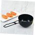 2pcs Zerodeko Outdoor Soup Pot Iron Cooking Pot Stew Kitchen Cookware Portable for Camping Mountaineering Fishing