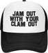 Unisex Adult Trucker Hat - Jam Out with Your Clam Out Adjustable Cap, Classic Fishing Caps