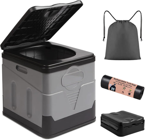 Portable Toilet Camping Toilets for Car Indoor Outdoor Commode Foldable Travel Potty