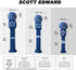 Scott Edward Knit Wood Golf Club Head Covers 4 Pieces for Driver and Fairway Wood