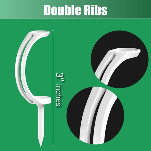 SANDIAN Plastic Golf Tees, Semicircular Design for Better Accuracy, Unbreakable, Anti-Hook, Anti-Slice