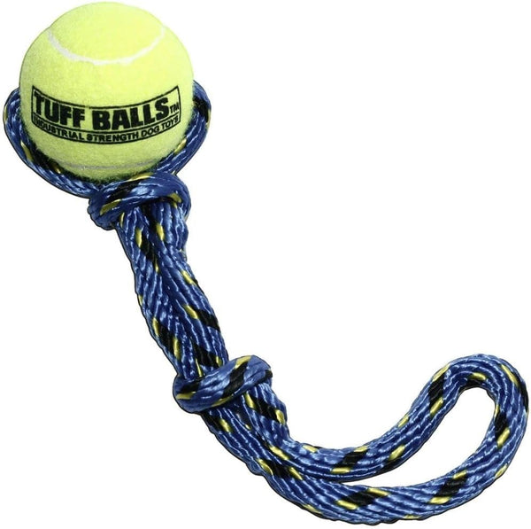 PetSport Fling Thing, Dog Tennis Ball Rope, 12 Inch, Heavy Duty Webbing, Non-Toxic