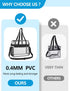 Paxiland Clear Tote Bag for Stadium Events, 12x6x12, Transparent Bag with Reinforced Strap for Sports Concert