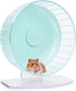 Niteangel Super-Silent Hamster Exercise Wheels - Quiet Spinner with Adjustable Stand for Small Animals (L, Mint Green)