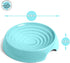 CatGuru Cat Bowls - Whisker Friendly Cat Food Bowl Set of 2, Non Slip Pet Feeding Plate, Shallow Kitten Dish (Aruba)