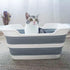 7.1 (27L) 30 lbs Goderewild Collapsible Pet Bathtub, Gal - Foldable Bathing Tub with Drain Plug for Dogs & Cats Under