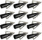 Traditional Wooden Arrow Specific Hunting Broadheads - 12pcs 135 Grain, 0.35" Inner