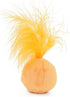 Furry Rattle Ball Cat Toy with Feather and Catnip, Interactive Pom Pom Balls for Cats, 2 Inch, 6 Pack