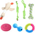 HUANGGG 10pcs Dog Chew Toy Cloth Rubber Toy for Aggressive Chewers Rubber Teether