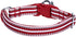 Blueberry Pet 3M Reflective Dog Collars, Adjustable Multi-Colored Stripe, Marsala Red and Pink, Nylon Pet Collars