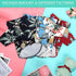 Weewooday 4 Pieces Small Pet Summer T-Shirts, Hawaii Style Floral Dog Shirt, Breathable Cool Clothes for Puppy