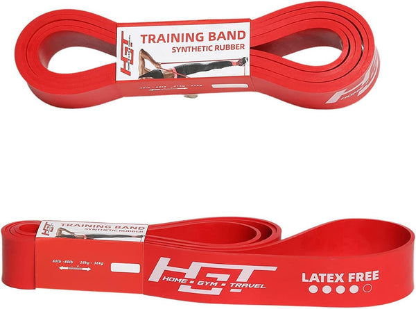 HGT Long Resistance Band - Extra Strength Latex-Free Workout Band for Yoga, Pilates & Stretching - Home/Gym Exercise