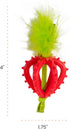 Catstages Pink Dental Strawberry Teether - Soft Chew Toy with Catnip