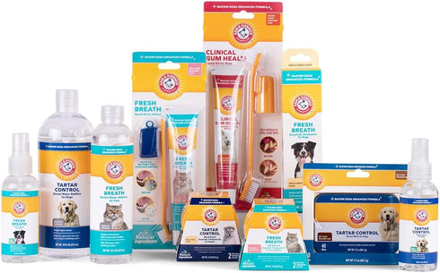 Arm & Hammer Tartar Control Dental Mints for Dogs, Beef Flavor, Pack of 2, Reduces Plaque & Tartar Buildup