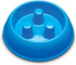Brake-Fast Dog Food Slow Feed Bowl, Medium, Blue