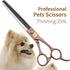 Fenice Peak Professional Thinning Scissors for Dog Cat, 7/7.5'', 440C Stainless Steel, 50/56 Teeth