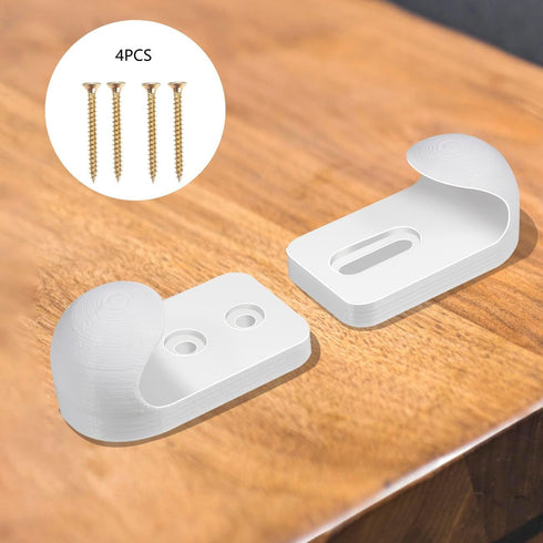 Vertical Skateboard Holder - 1 Pair Wall Mount Hanger for Deck Display and Storage