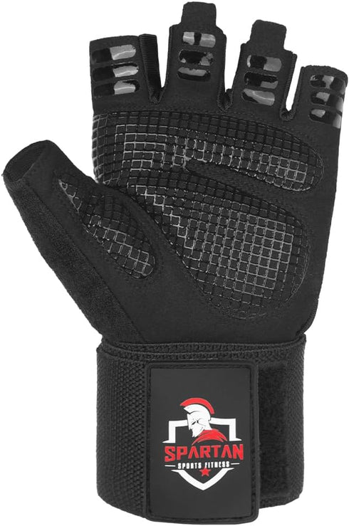 Spartan Gym Gloves for Men & Women Weight Lifting Gloves with Wrist Support, Full Palm Protection, Breathable Non-Slip