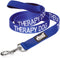 Limited Therapy Dog Blue Color Coded Padded Leash, Prevents Accidents by Warning Others (4ft)