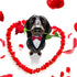 Dog Tuxedo Collar with Bowtie - Adjustable Formal Neckerchief for Wedding Party for Pets, Red
