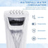 Aquarium Power Filter (3.5W), Silent Low-Water Filter for Small Fish Tank, Reptile Tank Up to 15 Gallon (White)