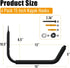 Heavy Duty Kayak Storage Racks, Jumbo Wall Hooks for Canoe, Ladder, Bicycle, Surfboard, Snowboard, Tools