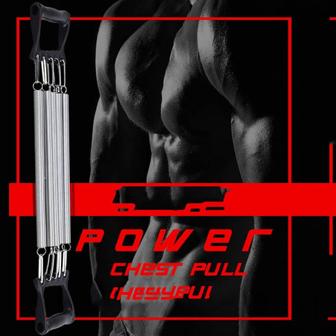 WANLIAN Adjustable Resistance Bands, Chest Expander with 5 Springs for Home Gym Muscle Training Exercise System