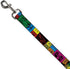 Buckle-Down Pet Leash - Tapes Multi Neon - 6 Feet Long - 1.5" Wide