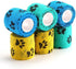 WePet Pet Wrap - Self-Adhesive Non-Woven Tape for Dog Legs, Wounds, First Aid Cohesive Gauze, 6 Rolls (Pawprints A)