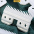 4 Pcs Fast Feed Ceramic Blades - Fit Oster Fast Feed Clipper & Wahl KM Series, Replacement Blade Set