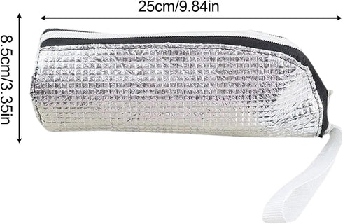 Generic 25 8.5CM Bottle Thermal Pouch with Zipper, Portable Insulated Bottle Cooler Bag with Lanyard, Waterproof