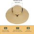 Leotruny Women Super Wide Brim Sun Hat - UPF50+ Waterproof Bucket Hat for Fishing, Hiking, Camping