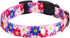 Rhea Rose 3/4 Inch Replacement Collar Strap Shock Collar with 2 Holes, Compatible with Nearly All Brands and Models of Underground Electric Dog Fences and Training Collars, Pink Daisy