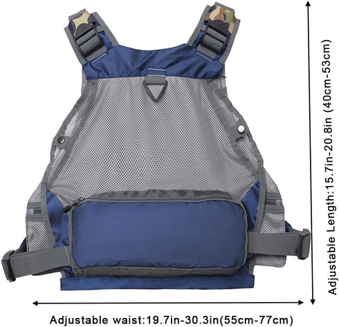 Raprance Fishing Vest for Men and Women - Outdoor Activity Fly Bass Fishing Vest Backpack
