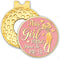 This Girl Knows How to Par Tee Pink Gold Golf Ball Marker with Hat Clip, Funny Accessories for Women, Christmas Gift