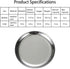 Cat Food Dishes, Stainless Steel Shallow Dish, Whisker Relief Wide Plate Pet Dishes with Non-Slip Placemat (4 PCS)